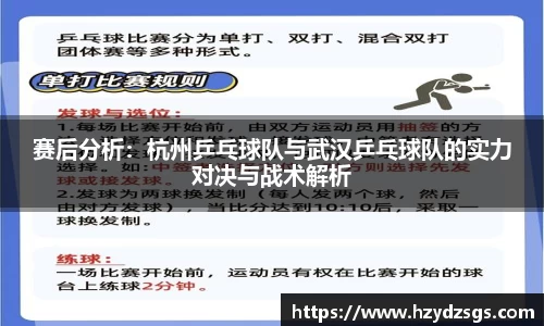 赛后分析：杭州乒乓球队与武汉乒乓球队的实力对决与战术解析