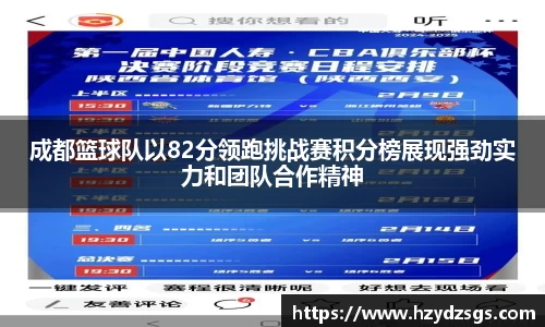 成都篮球队以82分领跑挑战赛积分榜展现强劲实力和团队合作精神
